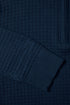 Benetti Ellis Indigo Qtr Zip Cotton Knit Jumper